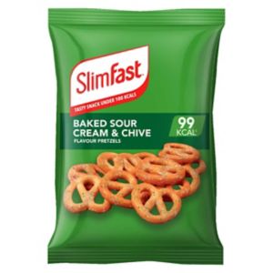 SlimFast Gebackene Sour Cream & Schnittlauch Brezeln 23g