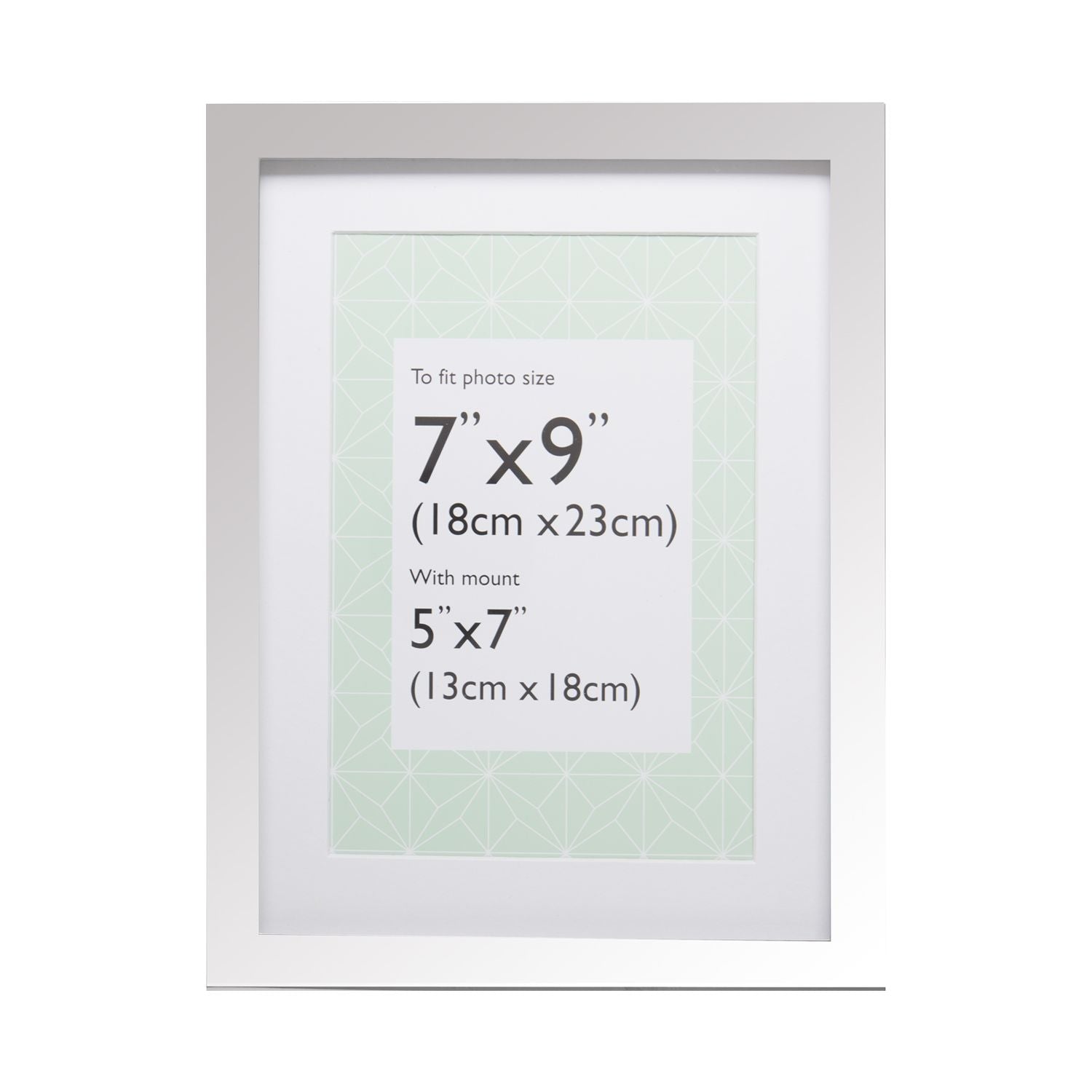 Fotorahmen Eliza Silberne Schachtel 5x7, UK Version