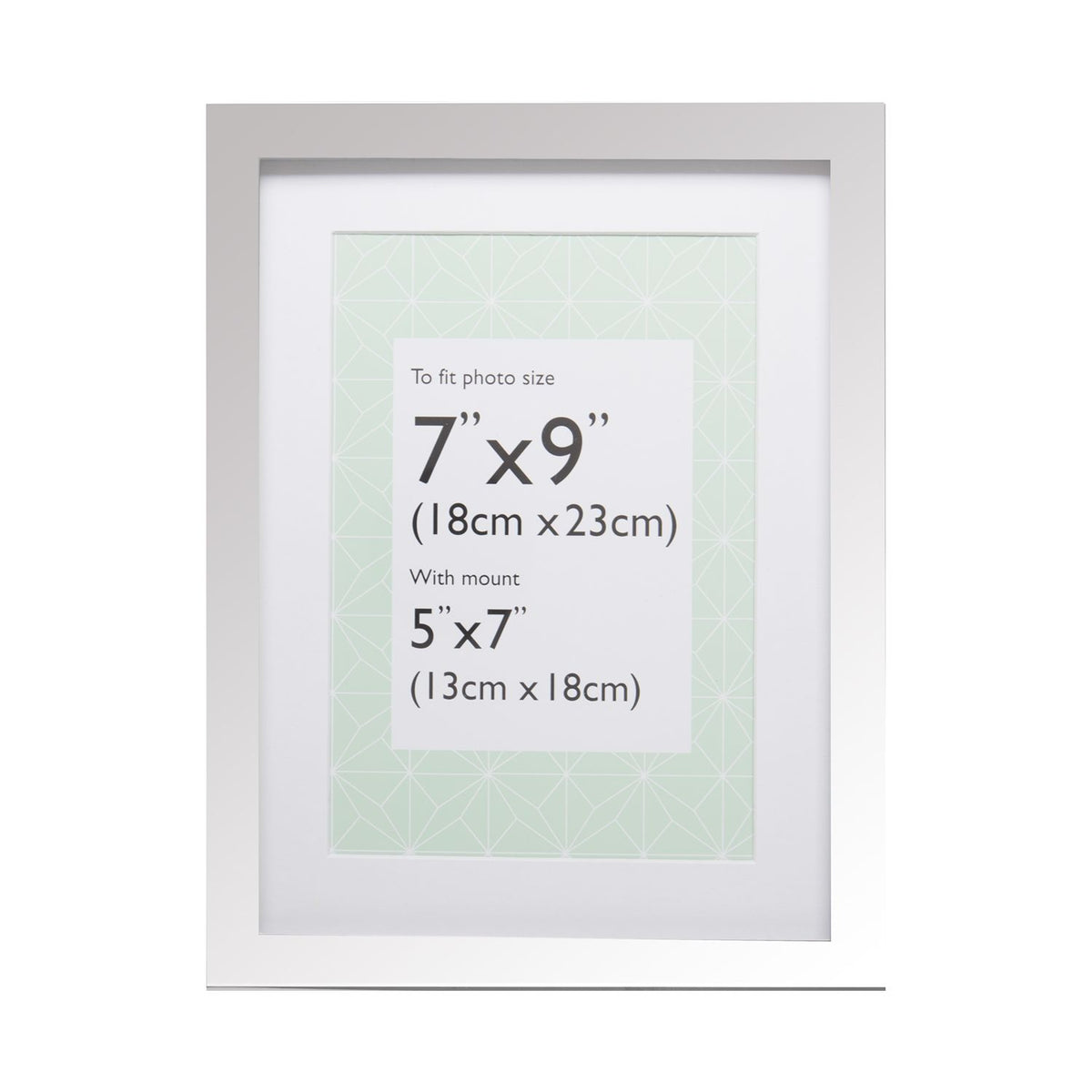 Fotorahmen Eliza Silberne Schachtel 5x7, UK Version