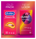 Durex Pleasure Me ribbed and dotted condoms 12 pack - British product