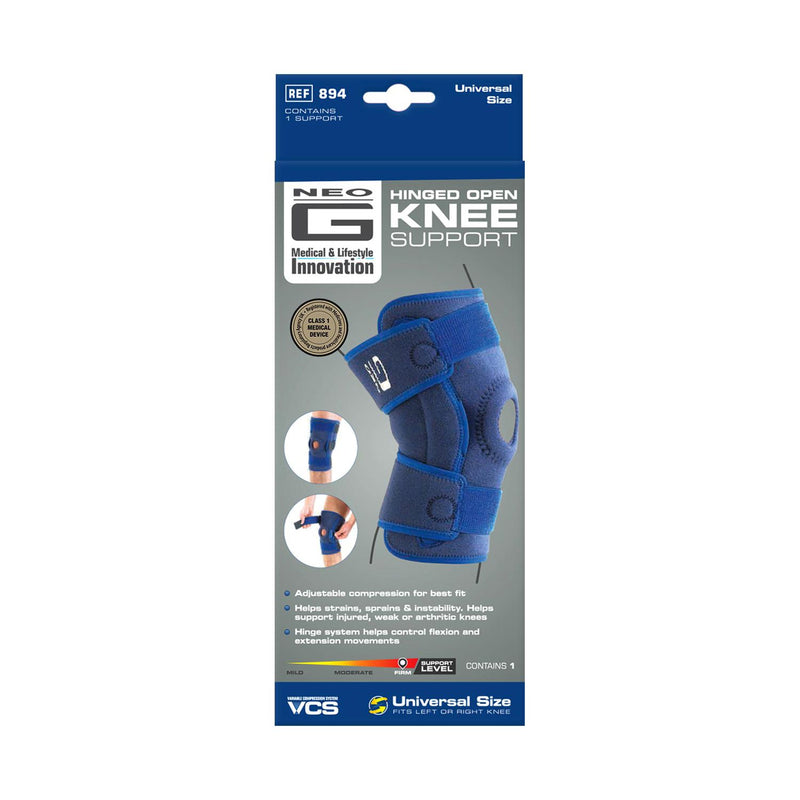 Neo G hinged open knee support universal (British brand)