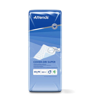 Boots Attends Cover-Dri Super Disposable Bed Pads 60x90cm, 50 Covers- Buy online at McGrocer
