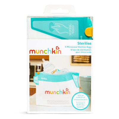 Boots Munchkin Microwave Steriliser Bags 6 Pack- Buy online at McGrocer