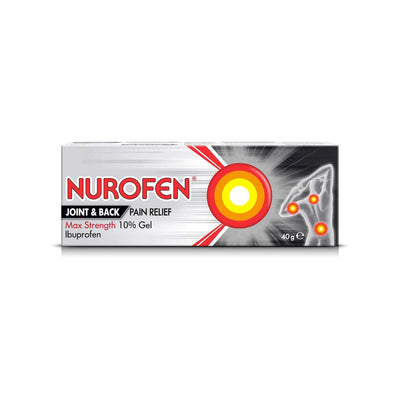 Boots Nurofen Joint and Back Pain Relief Max Strength 10% Gel - 40g- Buy online at McGrocer