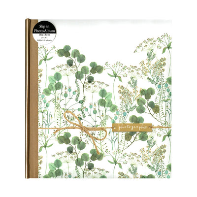Boots Green Floral Watercolour Photo Album with Kraft Sleeve 7x5 140 Photos- Buy online at McGrocer
