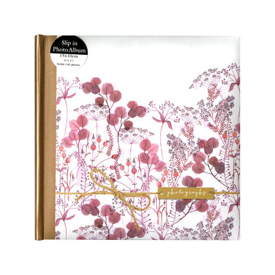 Boots Pink Floral Watercolour Photo Storage Box with Kraft Sleeve - 6x4 (140 Photos)- Buy online at McGrocer