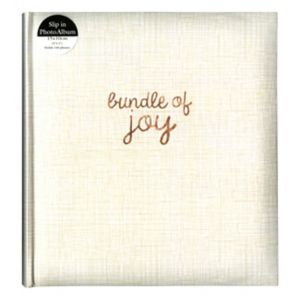 Bundle of Joy fotoalbum 6x4 140 bilder gullfoliert