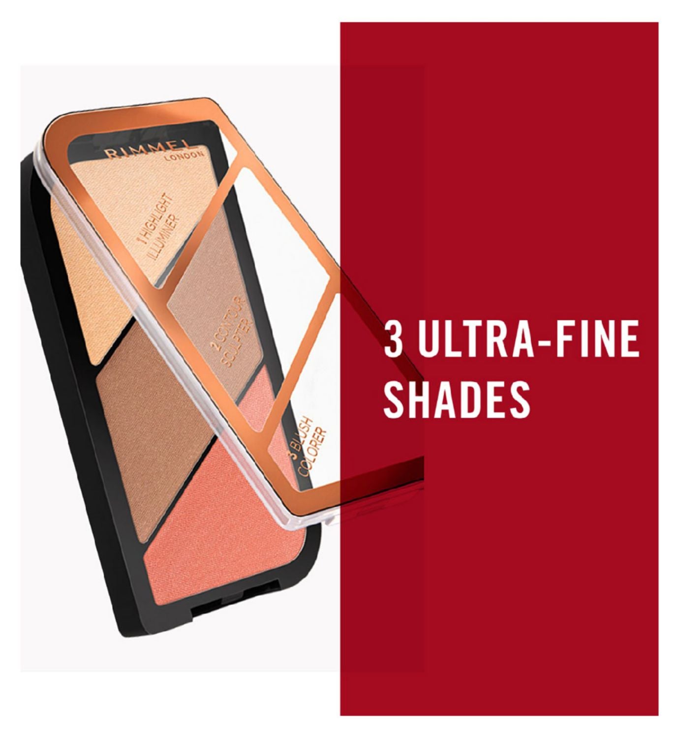 Rimmel sculpting palette highlighter contour blush (British brand)