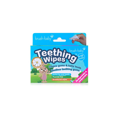 مناديل Brush-Baby للتسنين للعناية بالفم 20 كيسًا