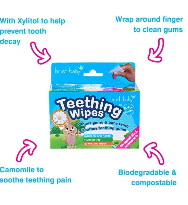 Brush-Baby Teething Wipes
