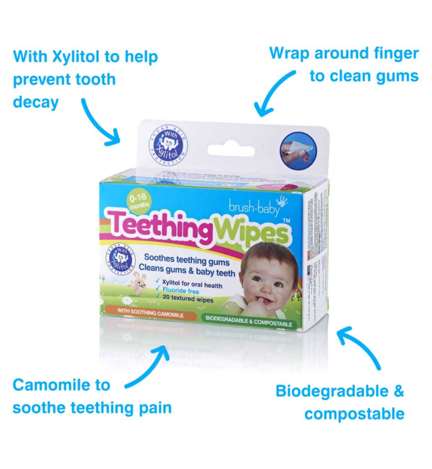 Brush-Baby Teething Wipes