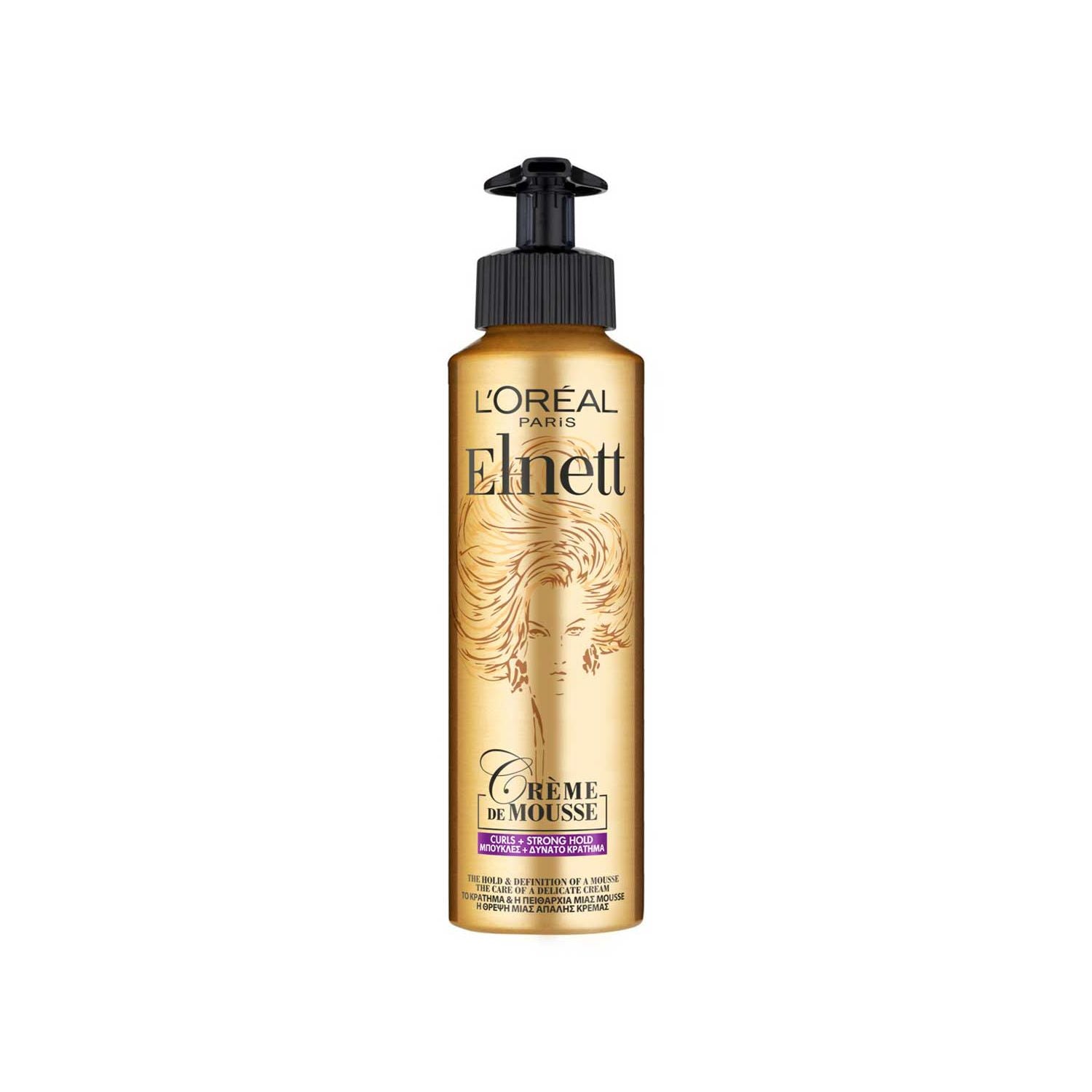 L'Oreal Paris Elnett curl creme mousse 200ml, imported from the UK