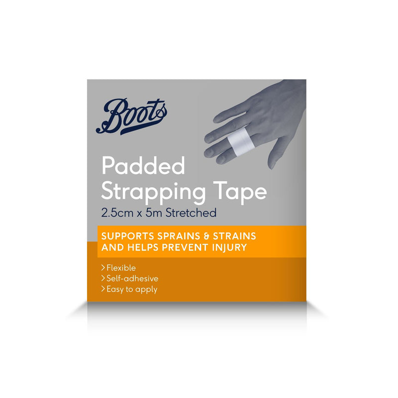 Boots padded strapping tape 2.5cm x 5m, UK version