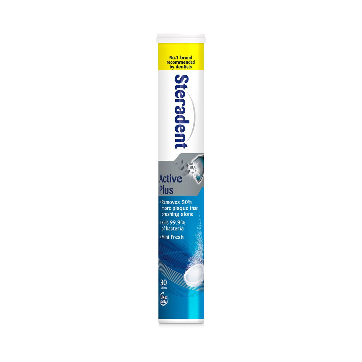 Steradent menthol denture cleaner 30 tablets, imported from the UK