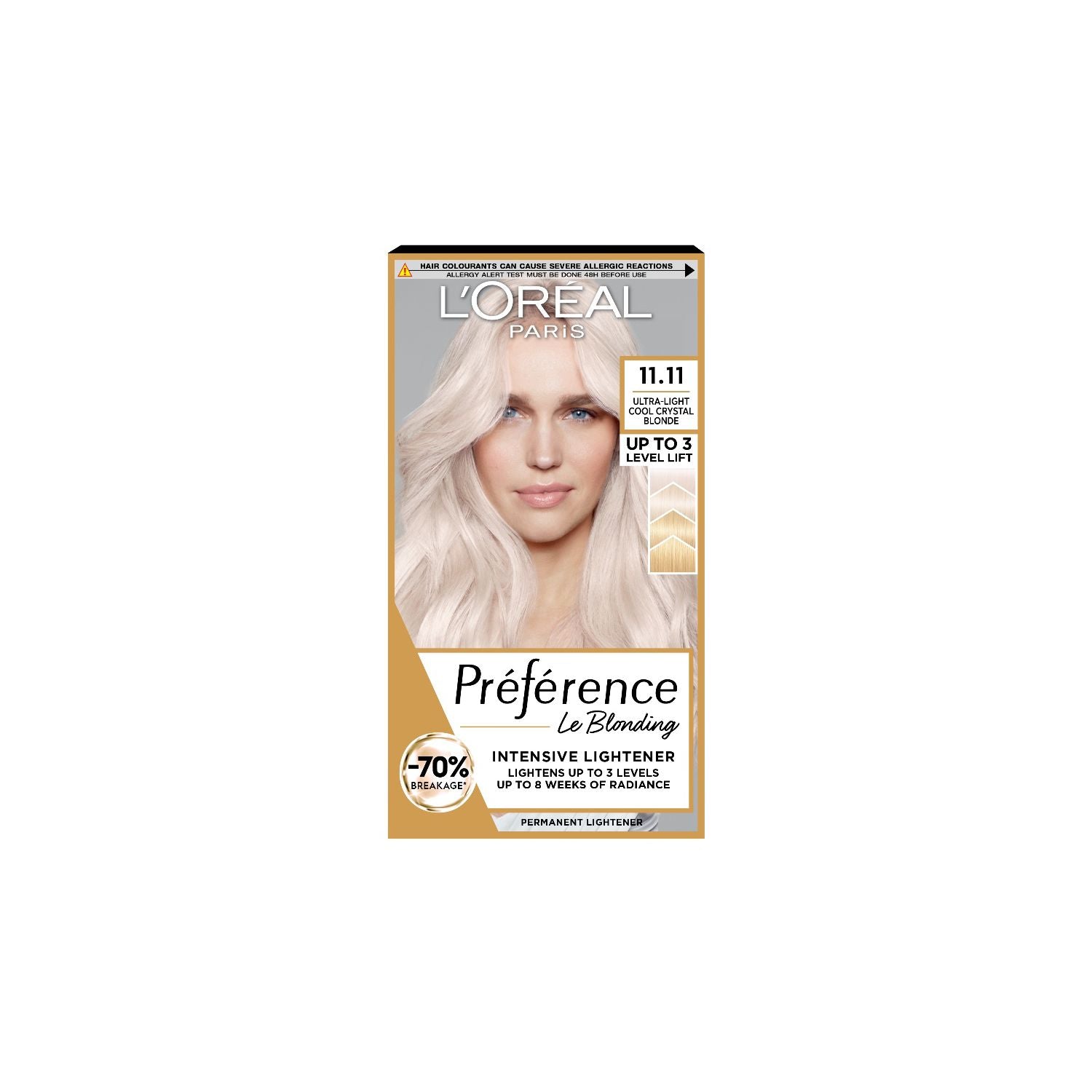 L'Oreal Preference 11.11 Cool Crystal Blonde Haar-Toner, britische Version