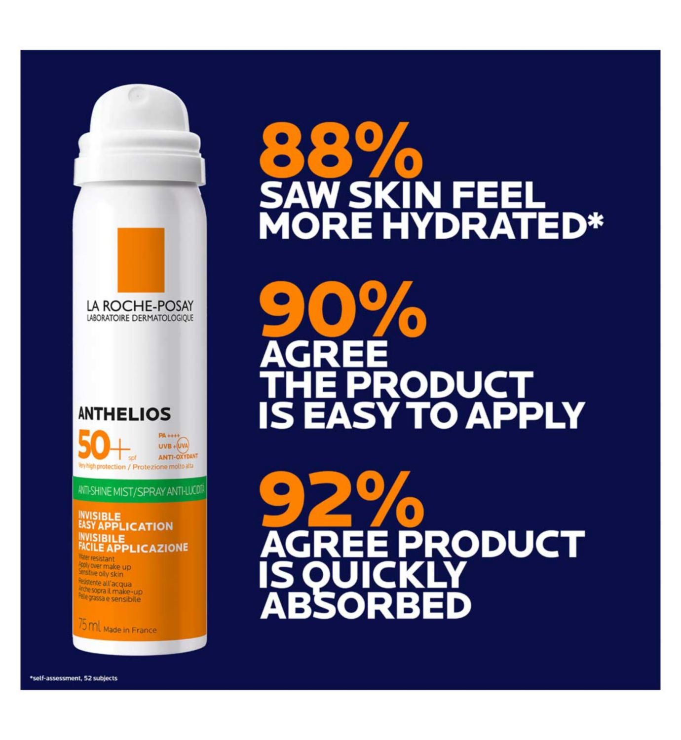 La Roche-Posay sunscreen invisible anti-shine mist 75ml - British product