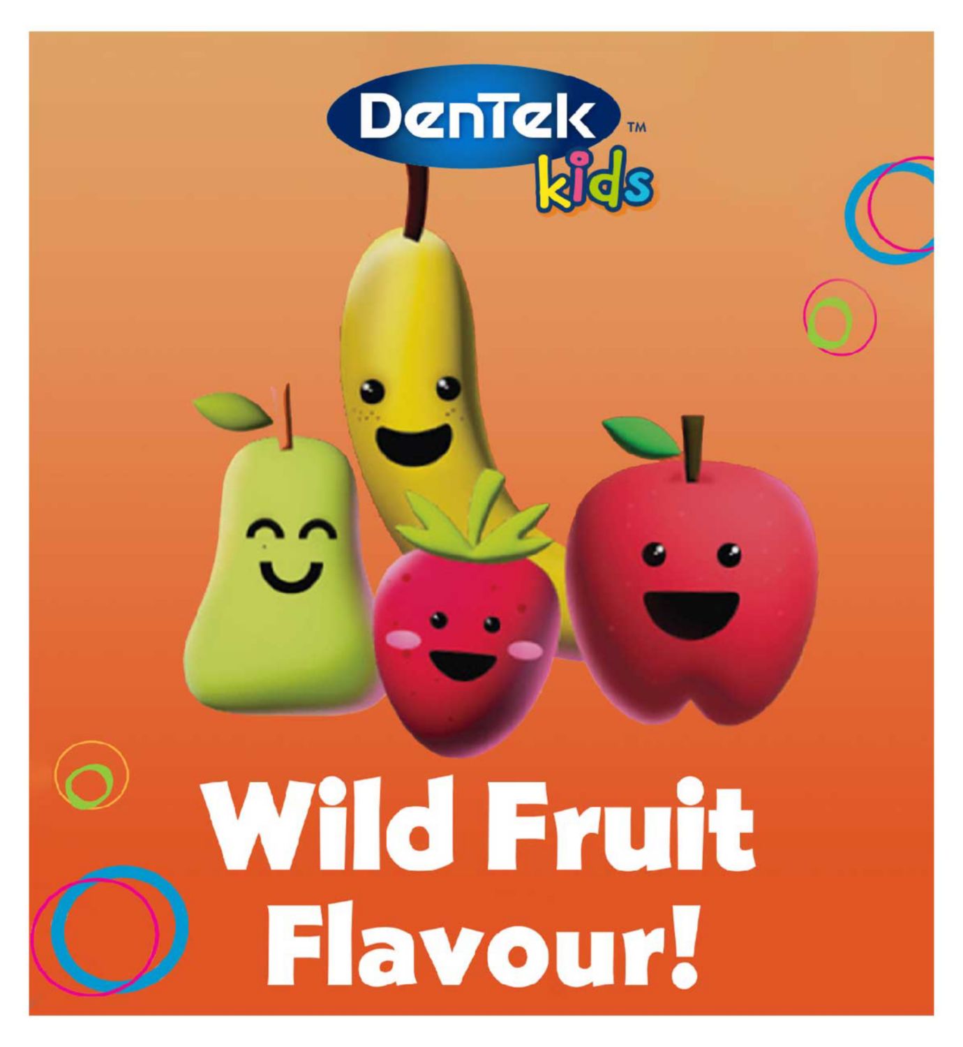 DenTek Kids Fun Flosser fruit flavoured dental picks 60 pack - British product