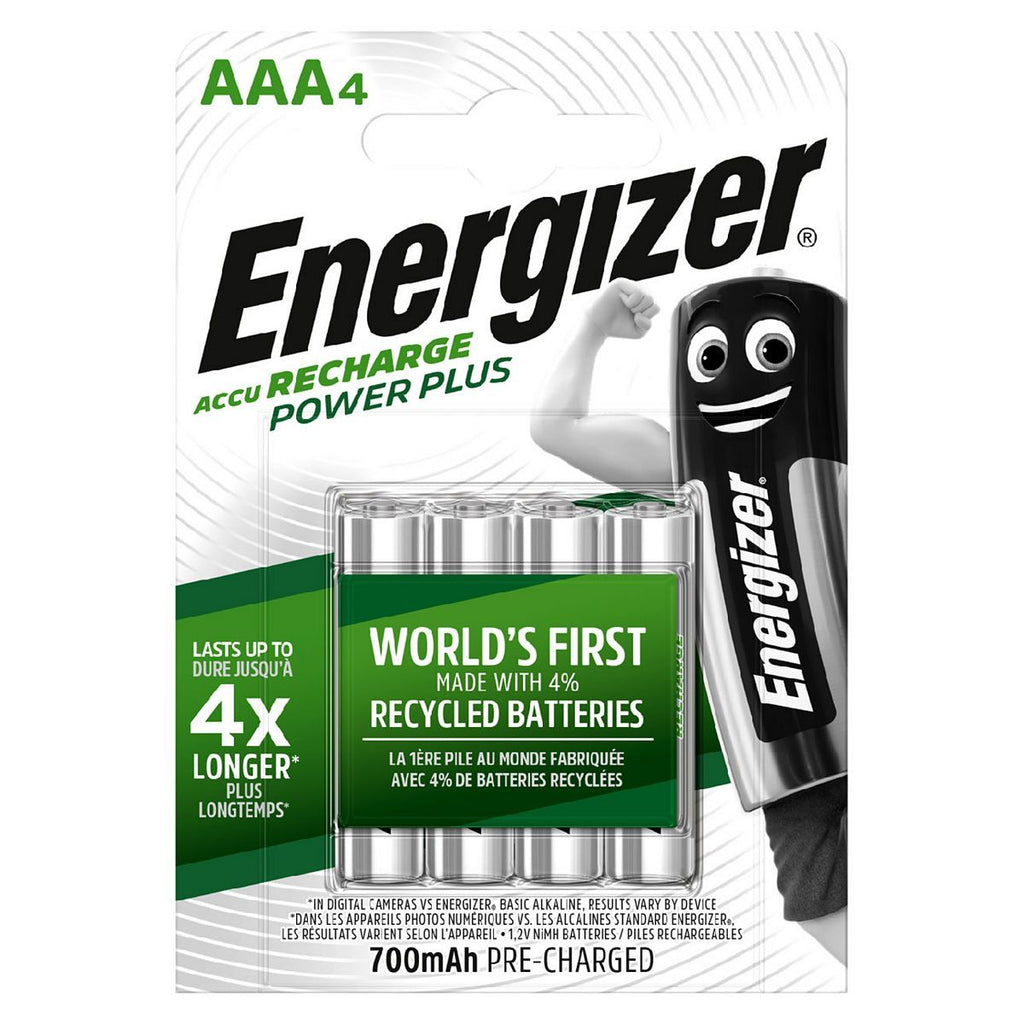 Energizer Recharge Power Plus AAA 4 Pack Batteries