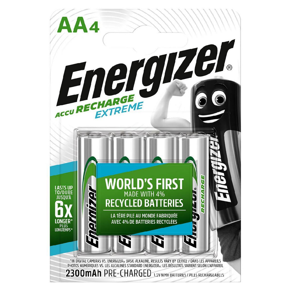 Energizer Recharge Extreme AA 4 Pack Batteries