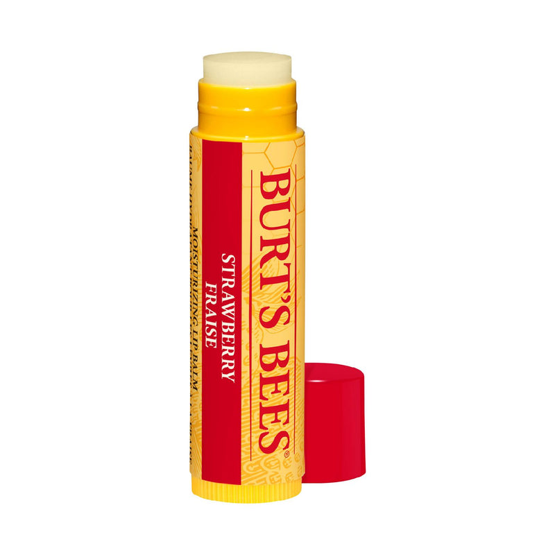 Burt's Bees lip balm strawberry 4.25g, imported from the UK