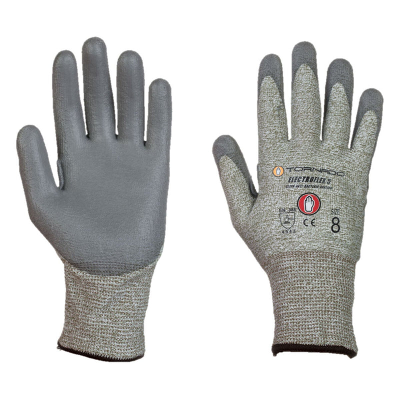 Tornado Electroflex 5 FTR cut-resistant gloves size 8, imported from the UK