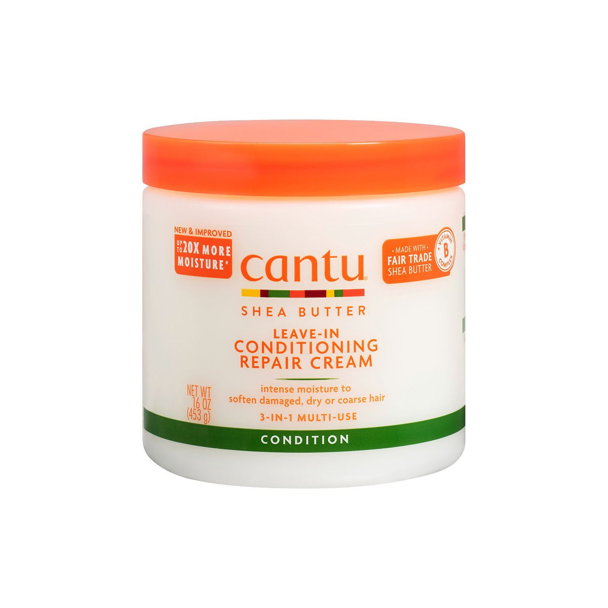 Cantu Shea Butter leave-in conditioning cream 453g - British product