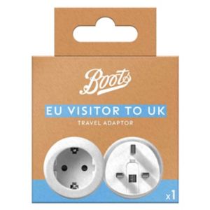 Boots Europäischer Reiseadapter für Großbritannien