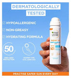 Garnier Ambre Solaire Sensitive Hydrating Face Sun Cream Mist SPF50 75ml