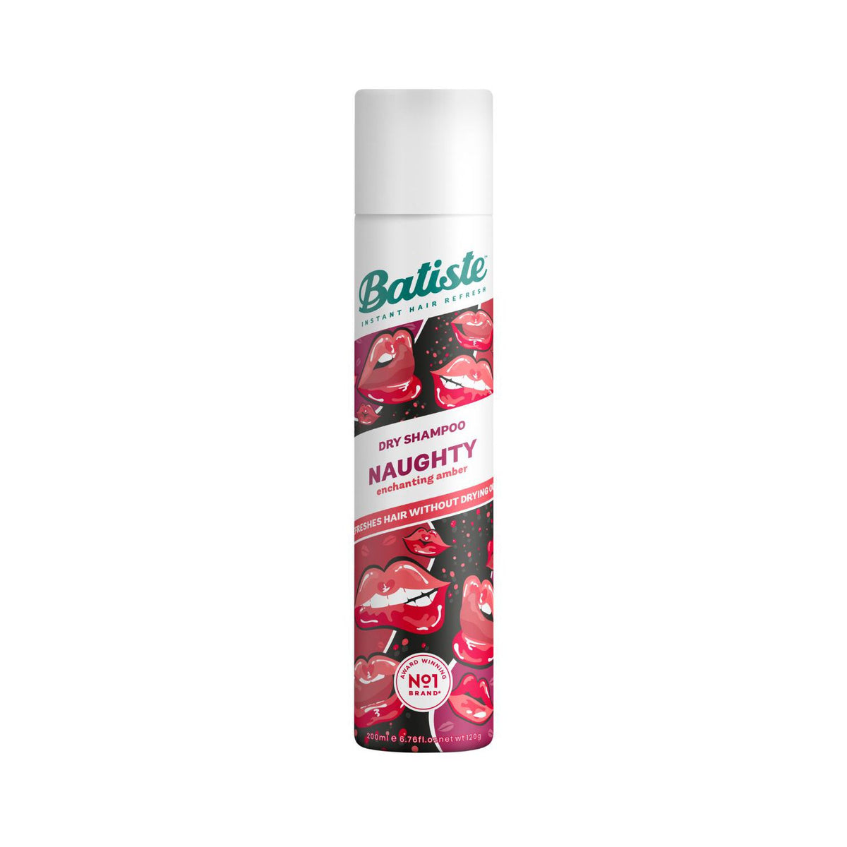 Champú seco Batiste Naughty, bote de 200 ml - Producto británico