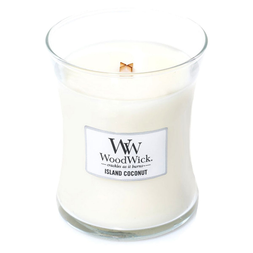 WoodWick Island Coconut Medium Jar Candle