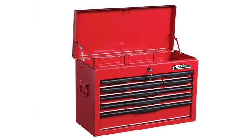 Hilka 9 drawer tool chest in powder coated steel, imported from the UK