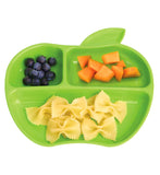 Munchkin apple-shaped baby divided plates set of 3 - British product