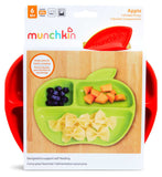 Munchkin apple-shaped baby divided plates set of 3 - British product