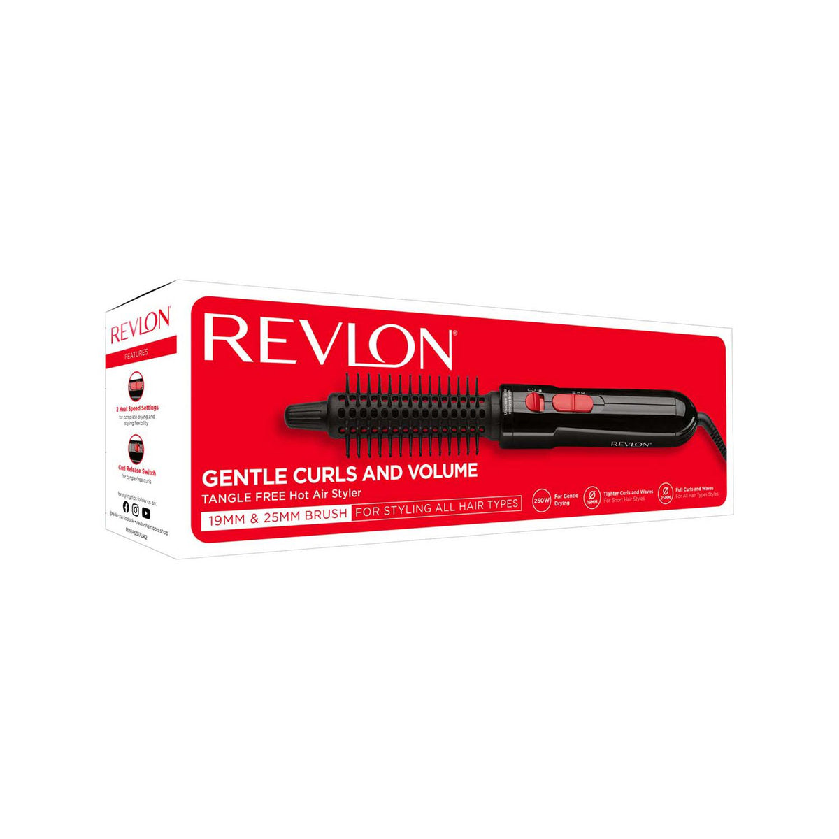 Revlon Heißluftstyler mit Bürstenaufsätzen, importiert aus dem Vereinigten Königreich