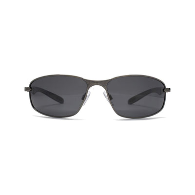 Boots Freedom Polarised Oval Wrap Sunglasses Gunmetal and Black Frame- Buy online at McGrocer