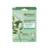 Garnier Moisture Bomb GrÃ¼ner Tee HyaluronsÃ¤ure Tuchmaske, importiert aus dem Vereinigten KÃ¶nigreich