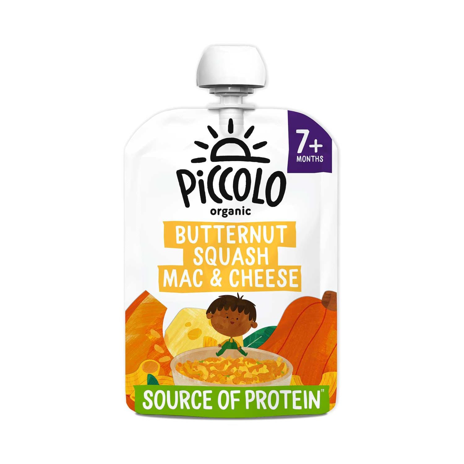 Piccolo butternut squash mac and cheese with sage 130g, UK version