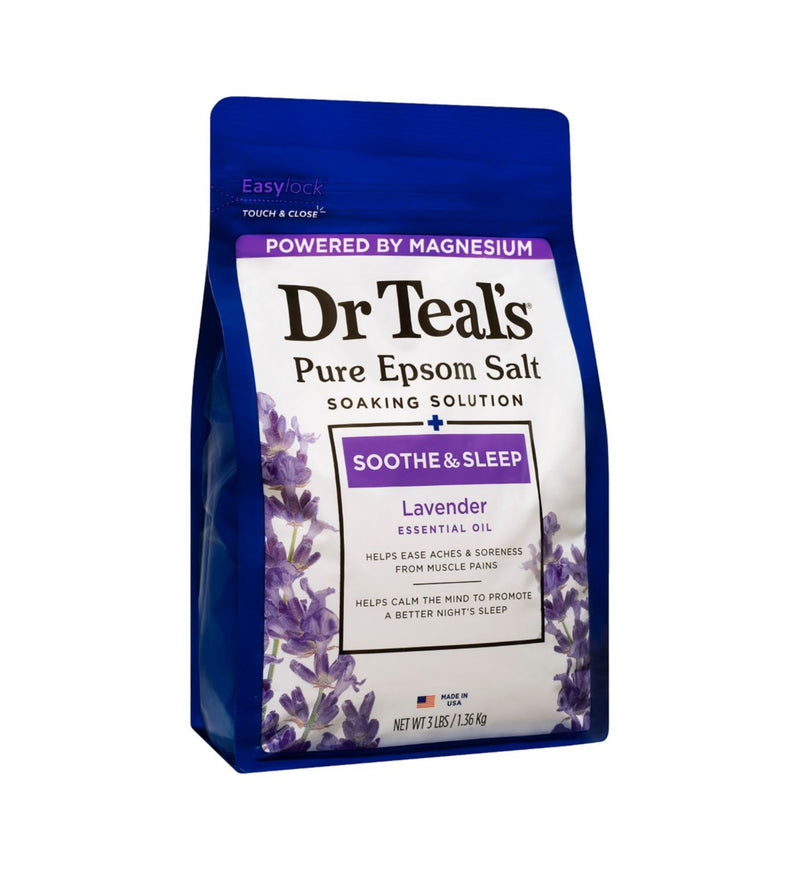 Dr Teal's lavender Epsom salt soaking solution 1.36kg - British product