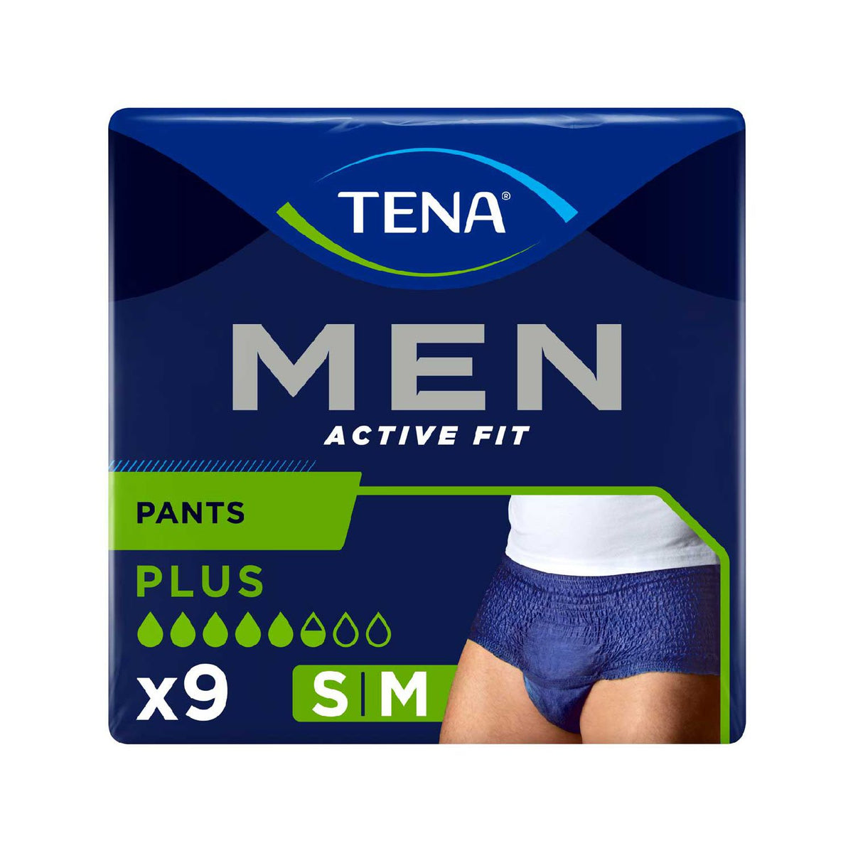 TENA incontinence pants Plus Medium 9 pack (British brand)
