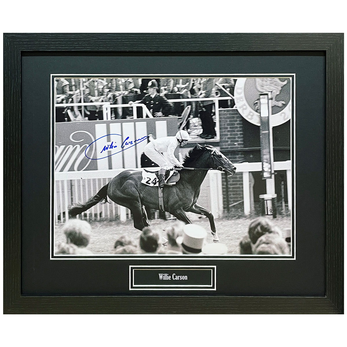 Allstarsignings signed framed photo Willie Carson 40x30cm (British brand)
