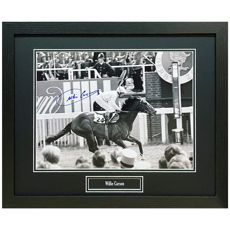 Allstarsignings signed framed photo Willie Carson 40x30cm (British brand)