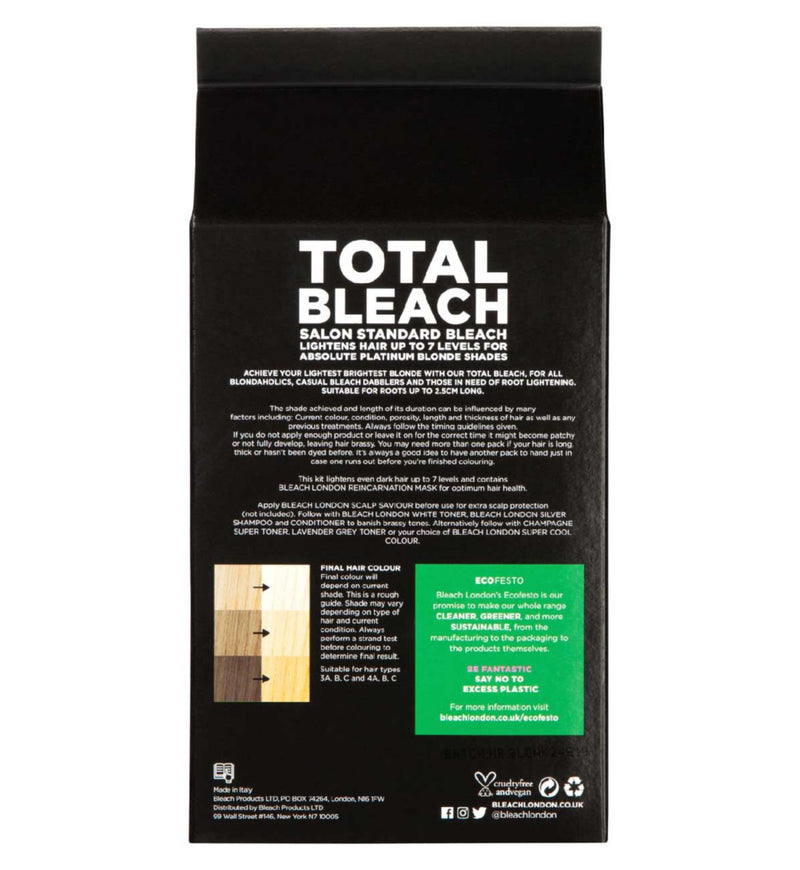 Bleach London Total Bleach Kit Professional Hair Lightener - British product