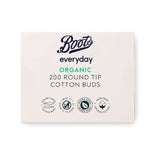 Boots Everyday Organic Round Tip Cotton Buds 200 buds