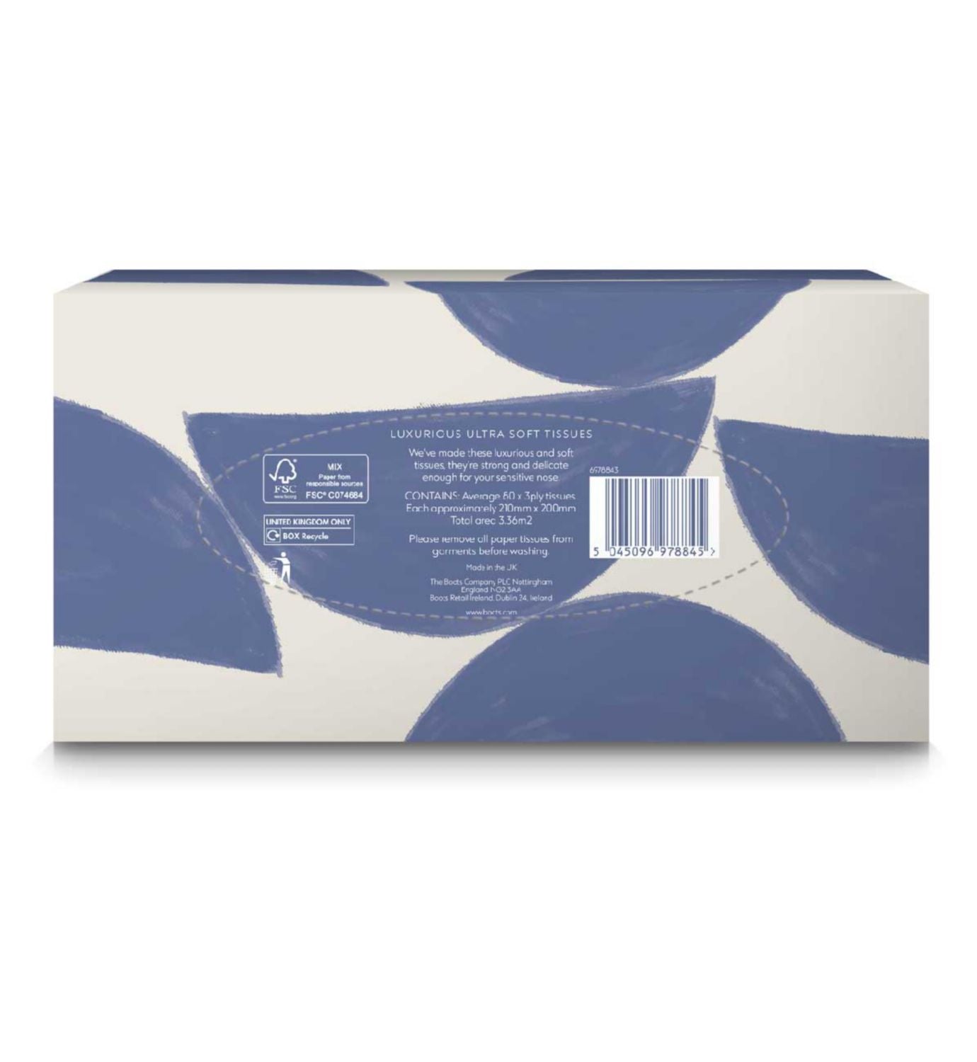 Boots Ultra Soft 3ply tissues 80 sheets - British product