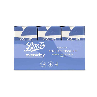 Boots Multi Pocket Taschentücher, 6er-Packung