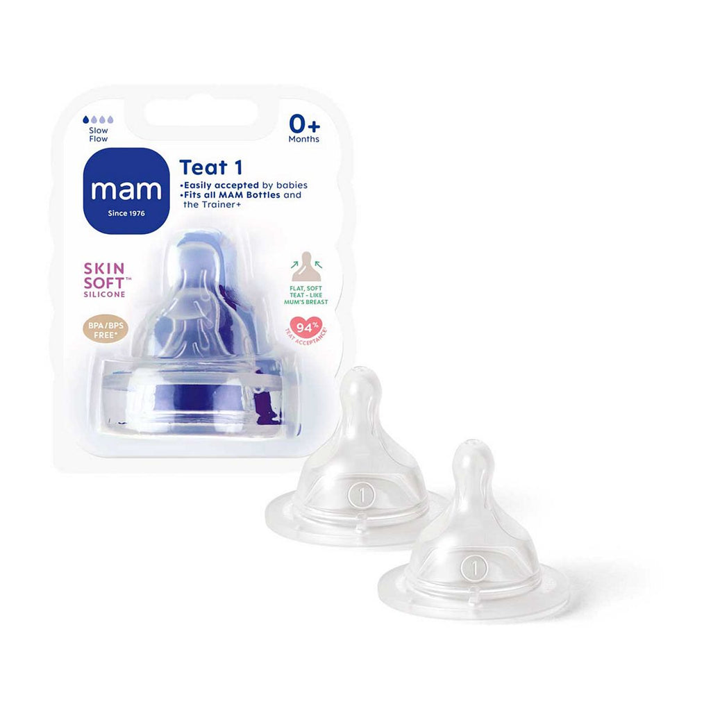 MAM Slow Flow Size 1 Teats – 2 Pack