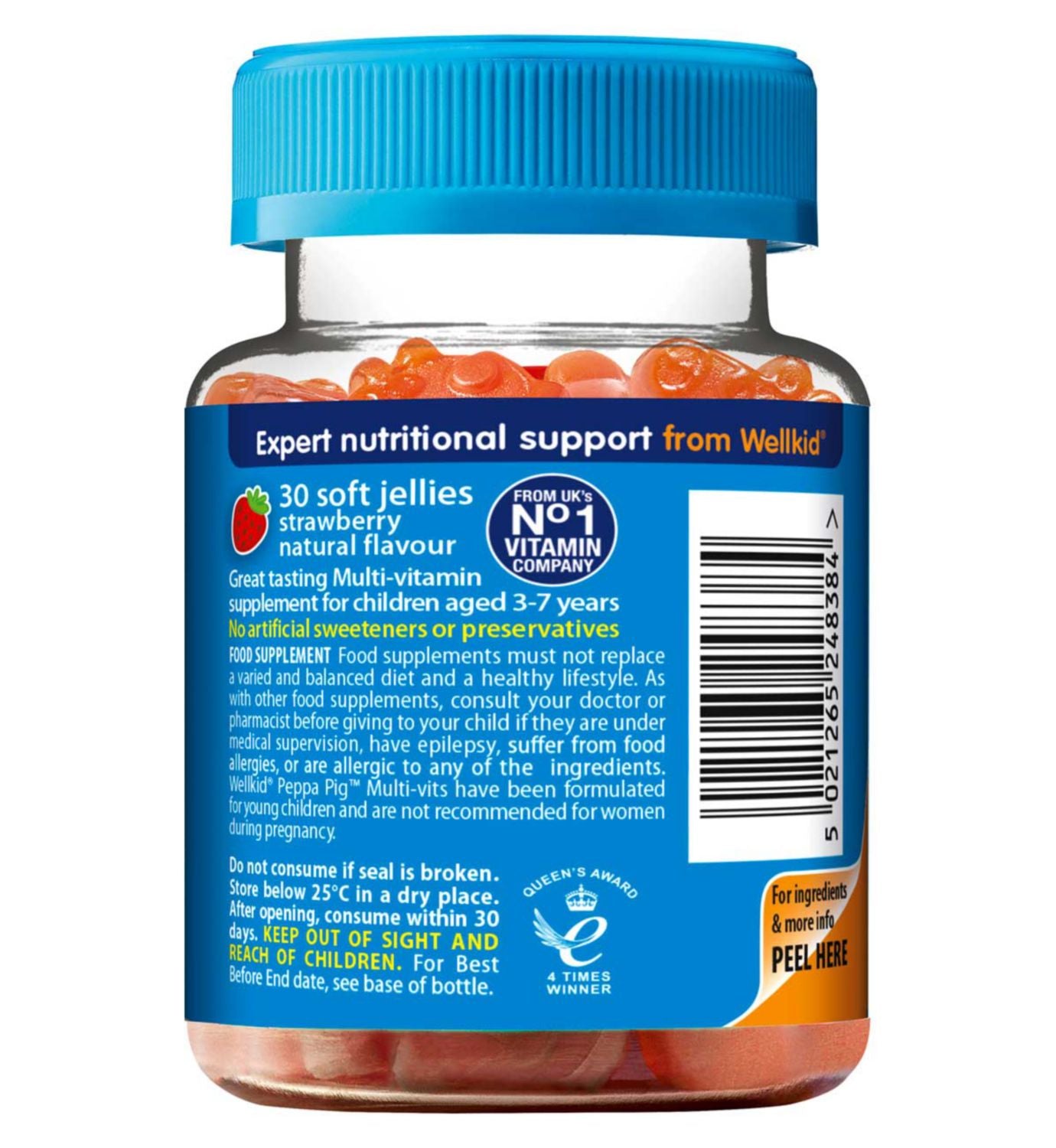 Vitabiotics Wellkid Peppa Pig Multi-Vit Gummibärchen 30 - Britisches Produkt