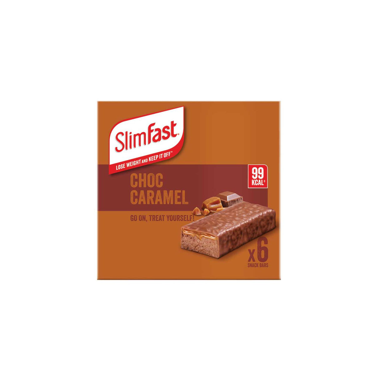 SlimFast chocolate caramel snack bar 6x26g, UK version