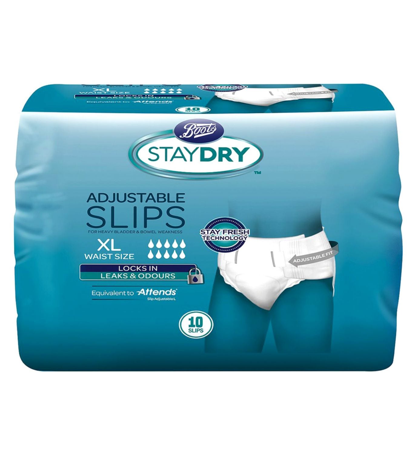 Boots Staydry Slips XL Bundle, 120er-Packung – Britisches Produkt