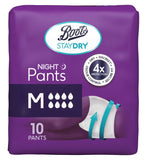 Boots Staydry Night Pants Medium 120 count – Britisk produkt